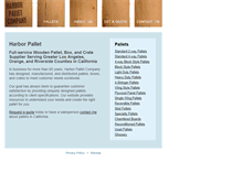 Tablet Screenshot of harborpallet.com